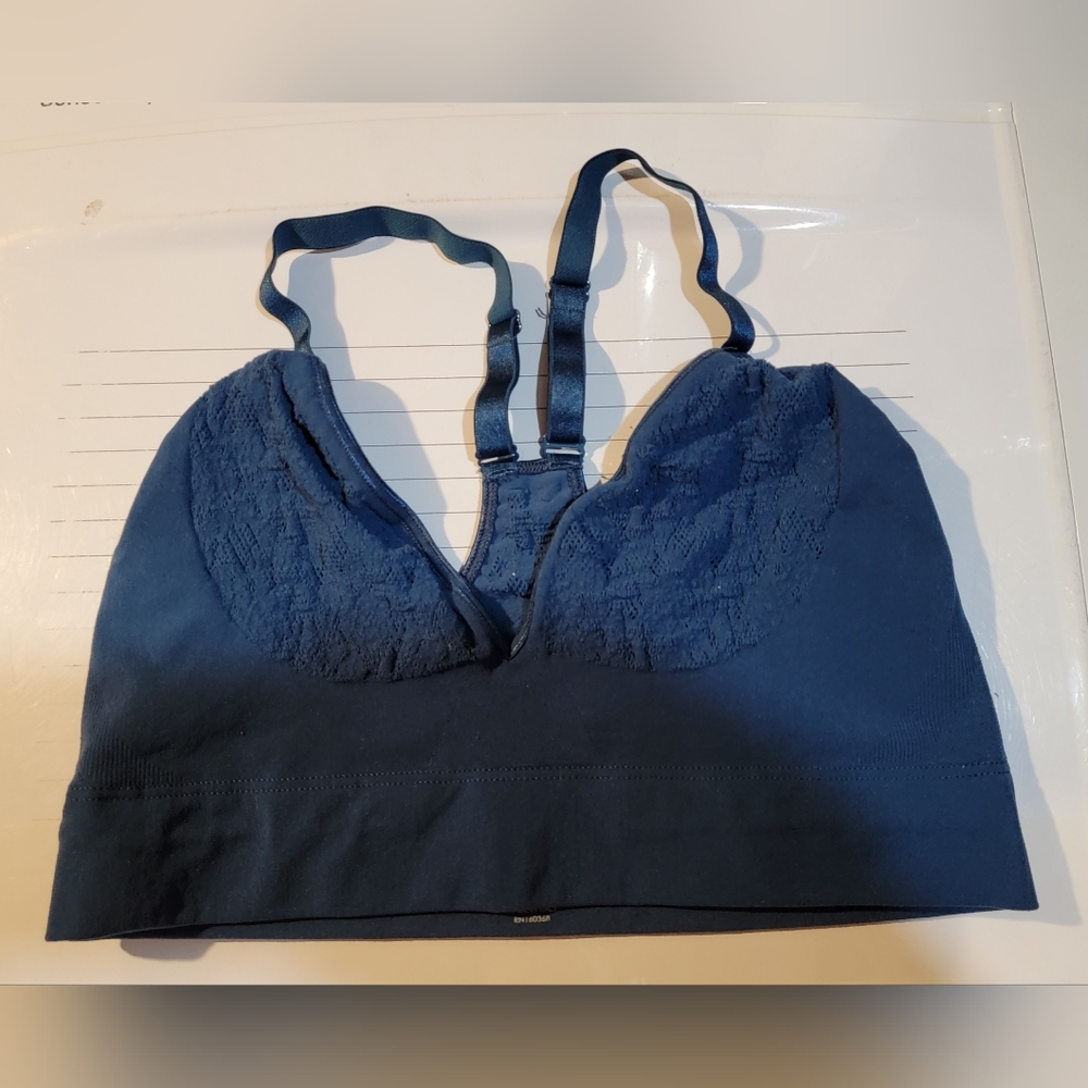 MINDD Deep V Bra-Blue